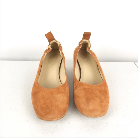 Everlane Cognac Suede The Day Heels Block - Picture 1 of 8